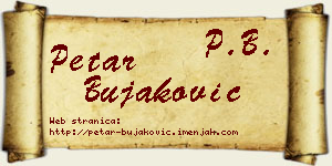 Petar Bujaković vizit kartica